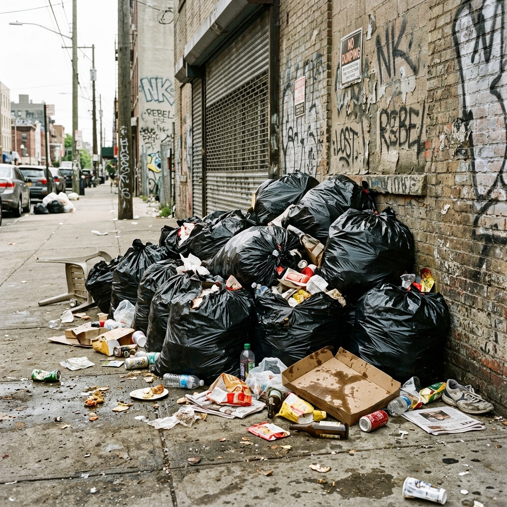 Evidencia fotográfica: Acumulación de basura en Jr. Aguilar