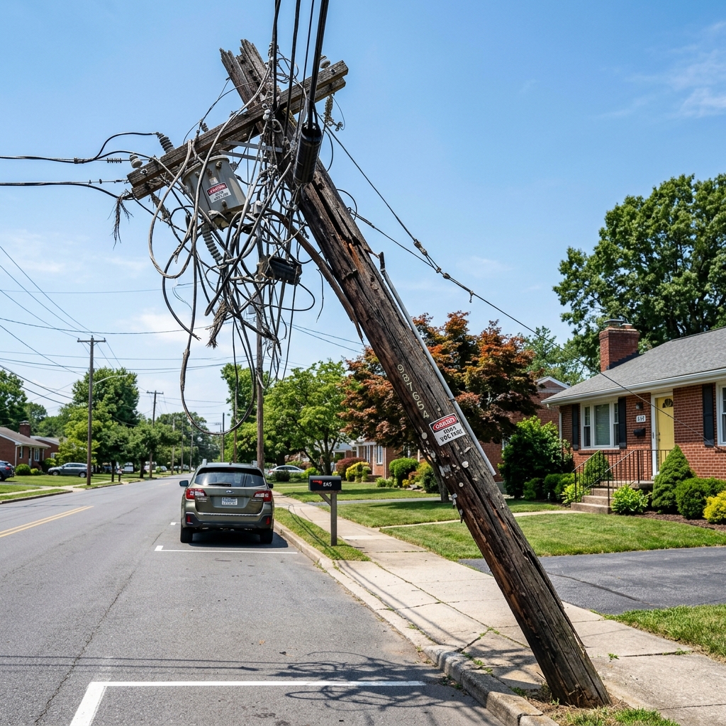 Evidencia fotográfica: Poste eléctrico con conexiones expuestas